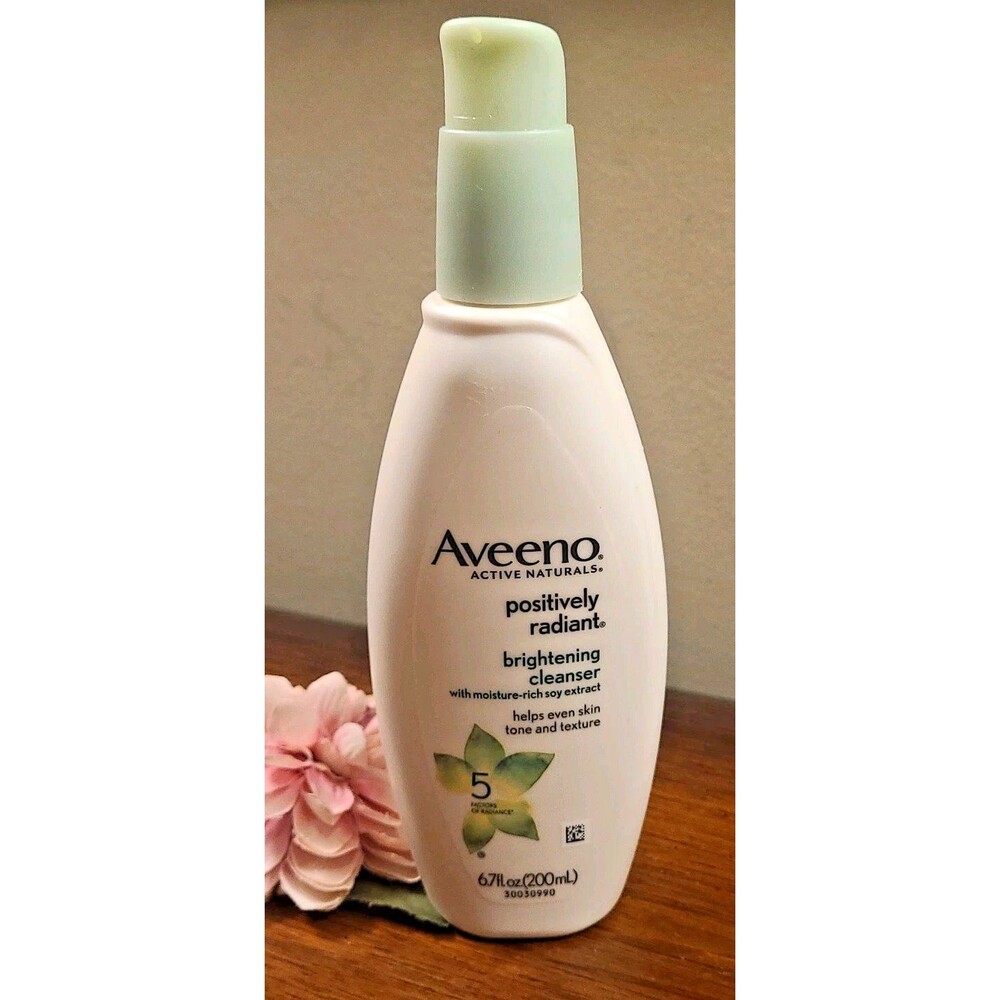 Aveeno Positively Radiant Brightening Cleanser 6.7 oz Original NWOB